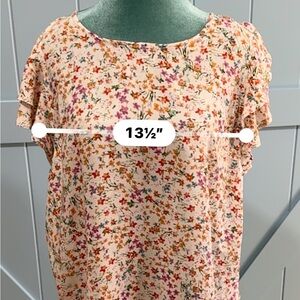 Cynthia Rowley floral blouse size large